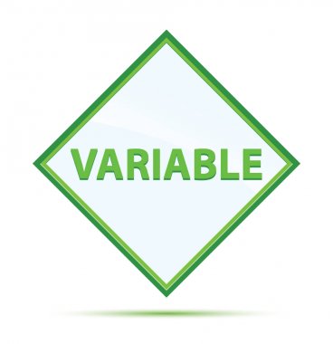 Değişken modern soyut yeşil elmas düğmesi