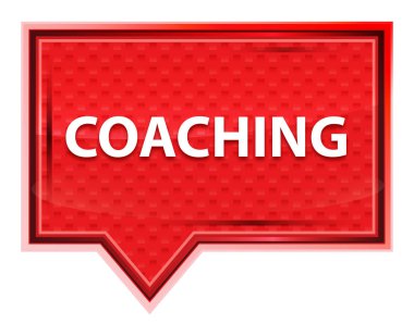 Koçluk sisli pembe afiş düğmesi