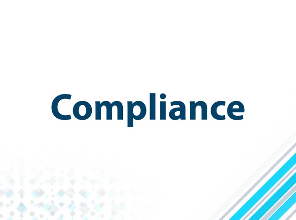 Compliance Modern Flat Design Blue Abstract Background — Stock Photo, Image