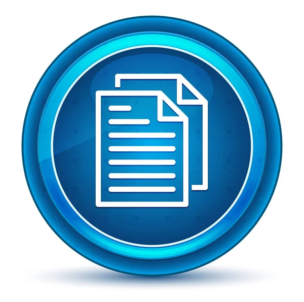 Document pages icon eyeball blue round button — Stockfoto