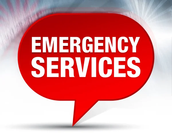 Servicios de emergencia Red Bubble Background — Foto de Stock