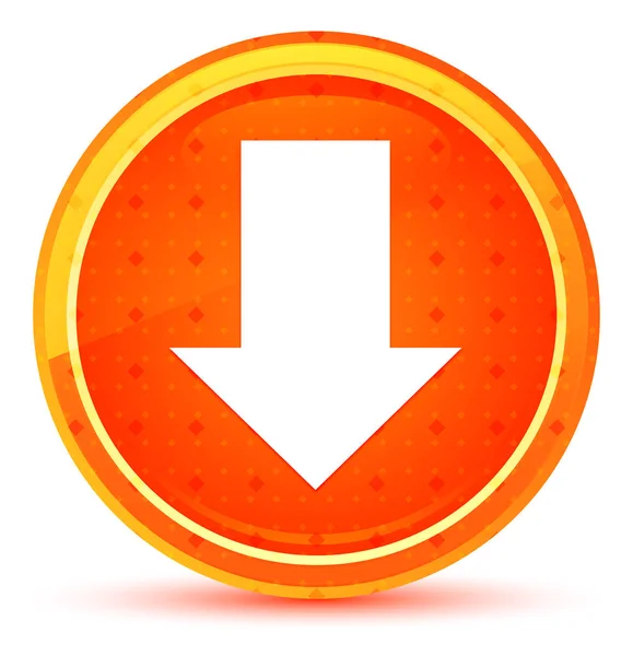 下载图标自然橙色圆形按钮 — 图库照片