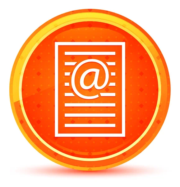 Email address page icon natural orange round button