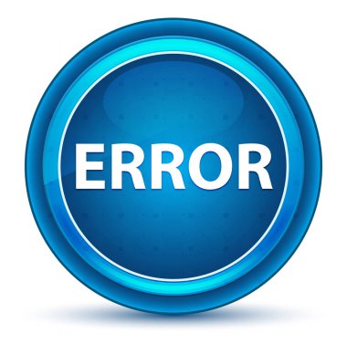 Hata Eyeball Mavi Yuvarlak Düğme