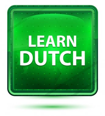 Hollandane Neon Light Yeşil Kare Düğmesi öğrenin