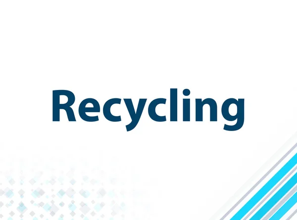 Recycling modernes flaches Design blau abstrakten Hintergrund — Stockfoto