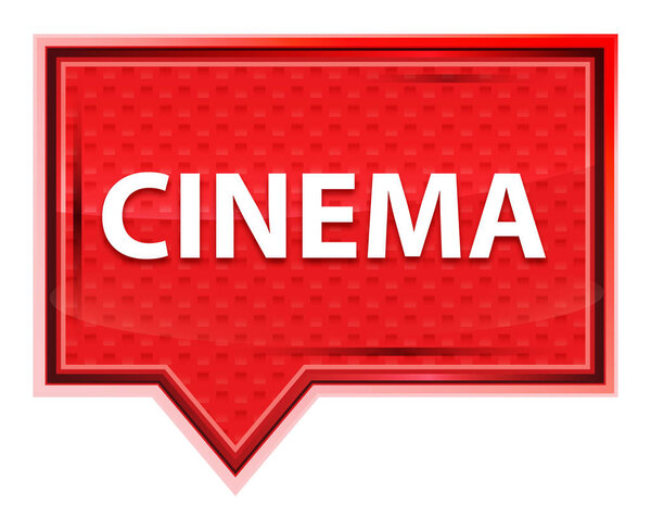 Cinema Isolated on misty rose pink banner button