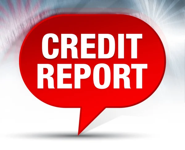Raport kredytowy czerwona bańka tło — Zdjęcie stockowe