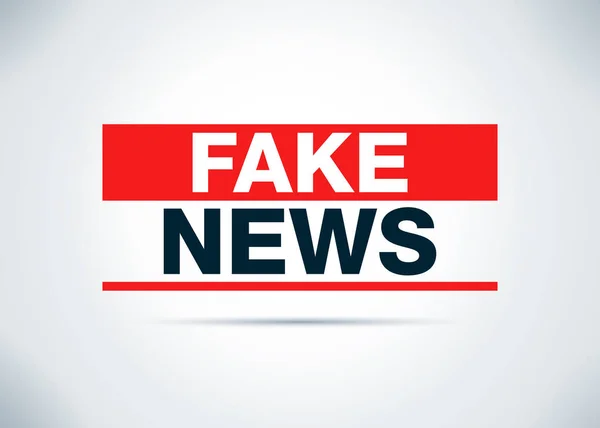Fake News abstrakt platt bakgrund design illustration — Stockfoto