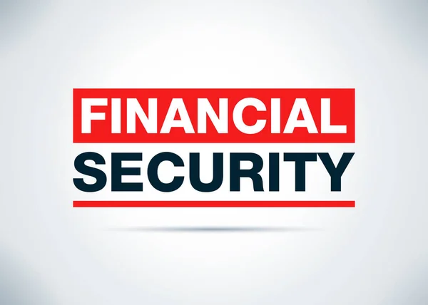 Seguridad financiera Resumen Antecedentes planos Ilustración —  Fotos de Stock