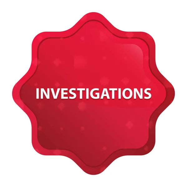 Investigações misty subiu botão autocolante starburst vermelho — Fotografia de Stock