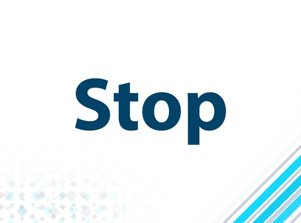Stop Design moderno piatto sfondo astratto blu — Foto Stock