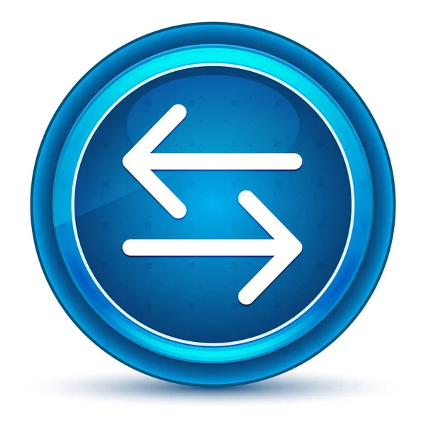Transfer arrow icon eyeball blue round button — Stok fotoğraf