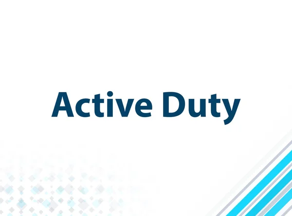 Active Duty Modern Flat Design Azul Fundo abstrato — Fotografia de Stock