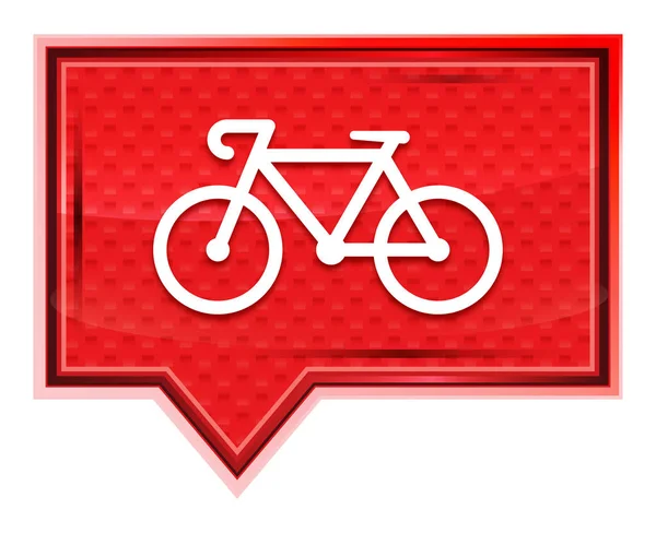 Εικονίδιο ποδηλάτου θαμπό τριαντάφυλλο ροζ κουμπί banner — Φωτογραφία Αρχείου