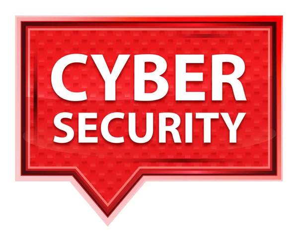 Cyber Security misty rose pink banner button — Stock Photo, Image
