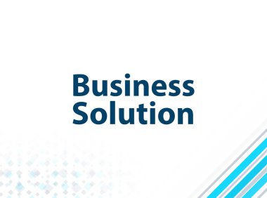 İş Çözümü Modern Düz Tasarım Mavi Soyut Arka Plan