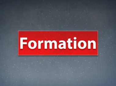 Formasyon Kırmızı Banner Soyut Arka Plan