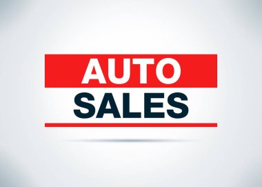 Oto Satış Soyut Düz Arka Plan Tasarım İllüstrasyon