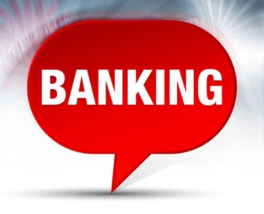 Bankacılık Kırmızı Bubble Arka Plan