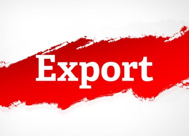 Dışa Aktarma Kırmızı Fırça Soyut Arka Plan İllüstrasyon