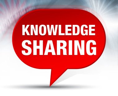 Bilgi Paylaşımı Kırmızı Bubble Arka Plan