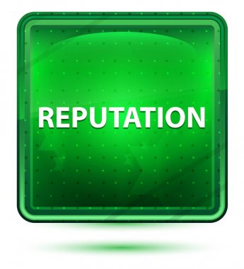 İtibar Neon Işık Yeşil Kare Düğme