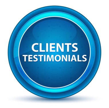 Müşteriler Referanslar Eyeball Mavi Yuvarlak Düğme