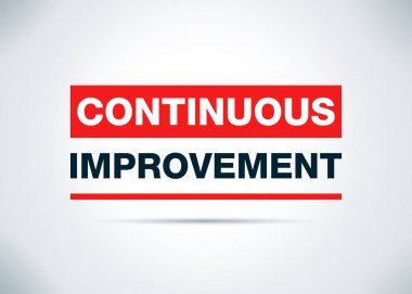 Sürekli İyileştirme Soyut Düz Arka Plan Tasarım Illustrat