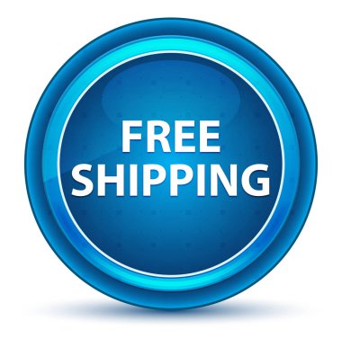 Ücretsiz Nakliye Eyeball Mavi Yuvarlak Düğme