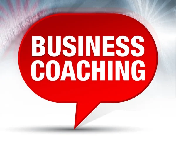 Business Coaching sfondo bolla rossa — Foto Stock