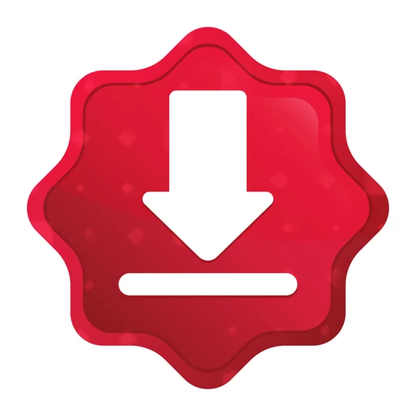 Descargar icono misty rose rojo starburst botón de pegatina — Foto de Stock