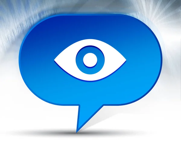 Eye icon blauwe Bubble achtergrond — Stockfoto