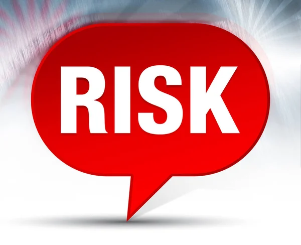Risk Red Bubble Background — Stock Photo, Image