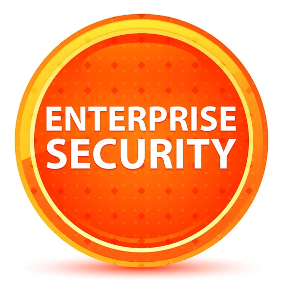 Enterprise Security Natural orange rund knapp — Stockfoto