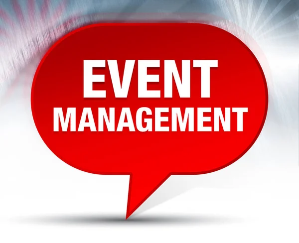 Event Management Red Bubble Background