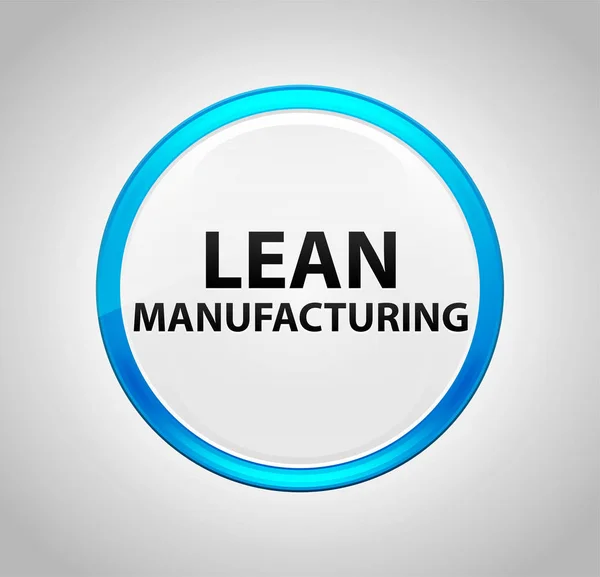 Lean Manufacturing Round Blue Push Button