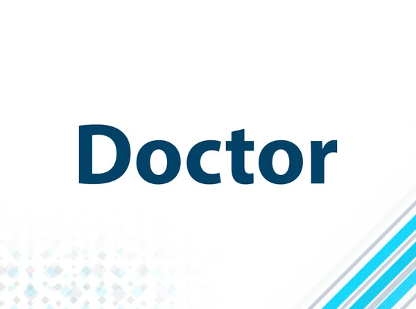 Doutor moderno design plano azul abstrato fundo — Fotografia de Stock