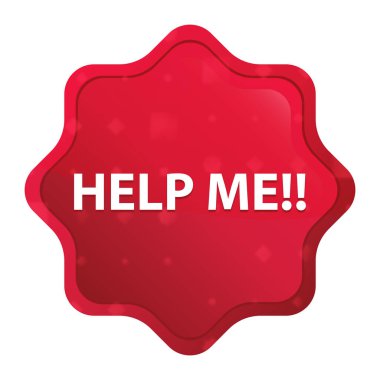 Yardım et!! sisli gül red starburst etiket düğmesi