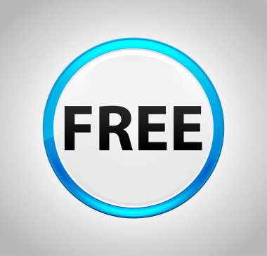 Ücretsiz Yuvarlak Mavi Buton