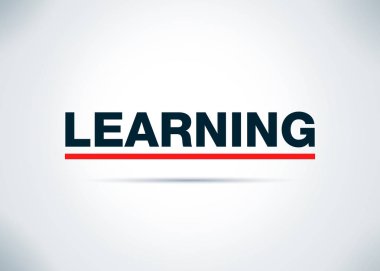 Öğrenme Soyut Düz Arka Plan Tasarım İllüstrasyon