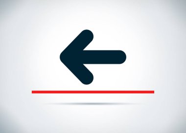 Arka ok simgesi soyut düz arka plan tasarım illüstrasyon