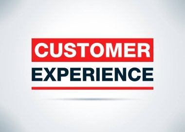 Müşteri Deneyimi Soyut Düz Arka Plan Tasarım İllüstrasyon