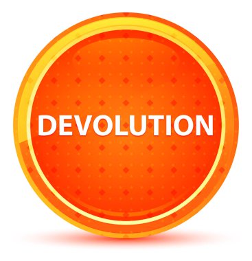 Devolution Doğal Turuncu Yuvarlak Düğme