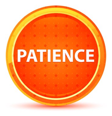 Patience Doğal Turuncu Yuvarlak Düğme
