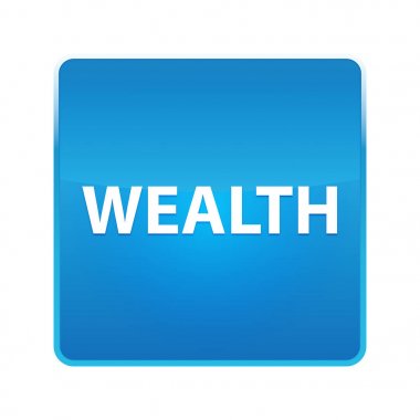 Servet parlak mavi kare düğmesi