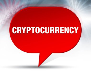 Cryptocurrency Kırmızı Bubble Arka Plan