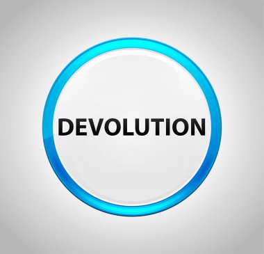 Devolution Yuvarlak Mavi Buton