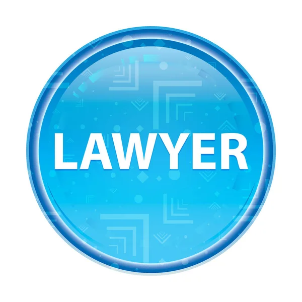 Lawyer floral blue round button — Stock Photo, Image
