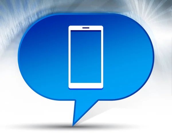 Синий цвет иконки смартфона — стоковое фото